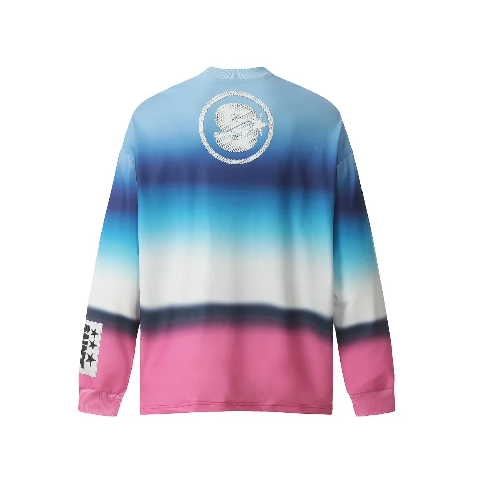 Saint michael tears all-over printed long-sleeved vintage autumn and winter T-shirt Style number: 107 Size: M L XL Wholesale price: 136 Color: Picture color